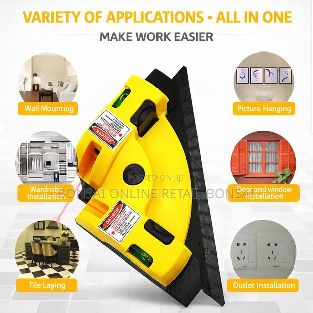 90° Laser Level Right Angle Tool for Tile Laying Alignment - thumbnail 8