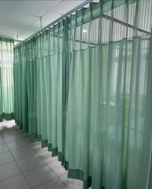 Gold and Blue Hospital Curtains Curtains