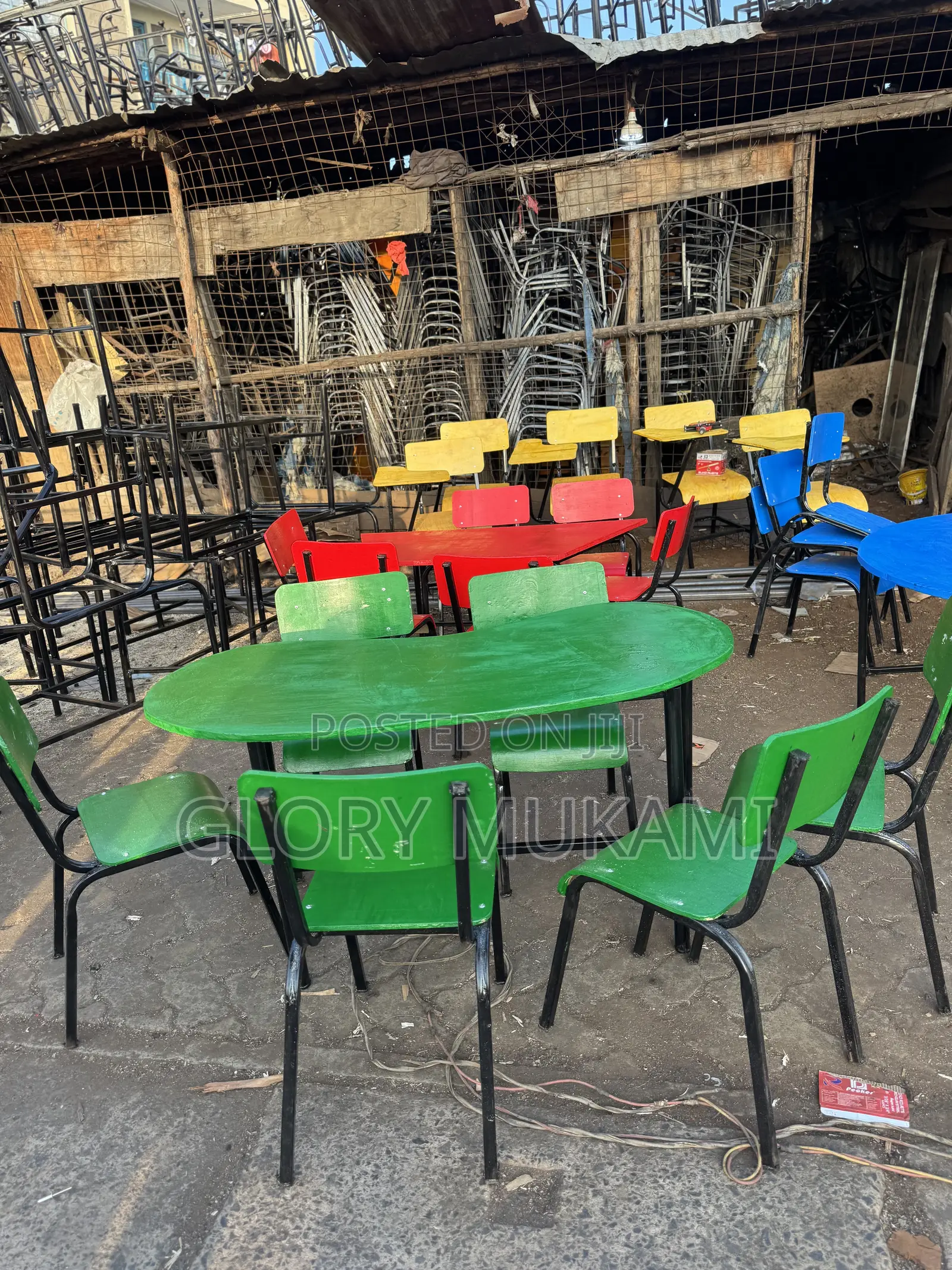 Green Kindergarten Tables