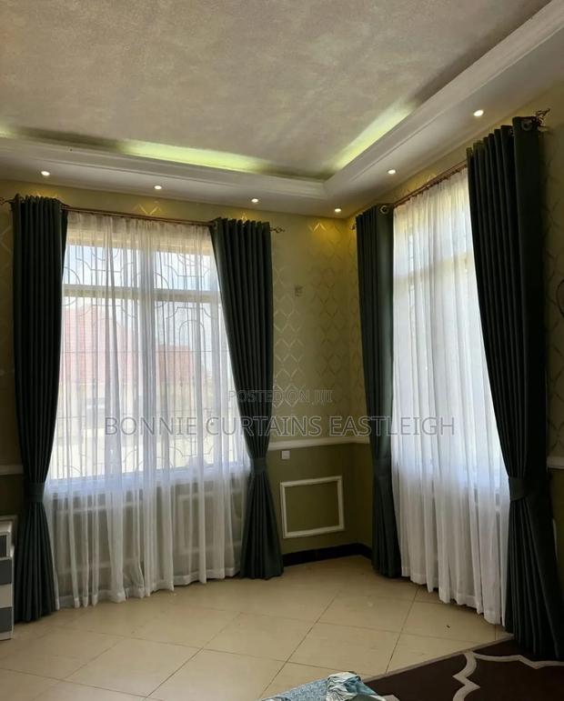 Blue Mixed With Gold Curtains Curtains - main view