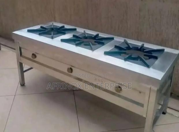 3-Burner Stainless Steel Cooker - main view