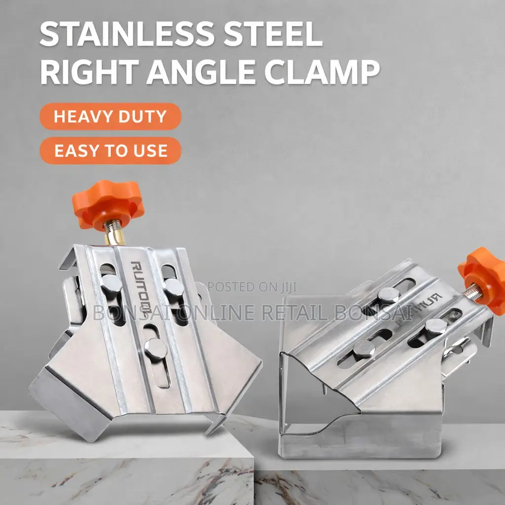 4pcs Stainless Steel 90° Right Clamps for Woodworking Corner Clamps
