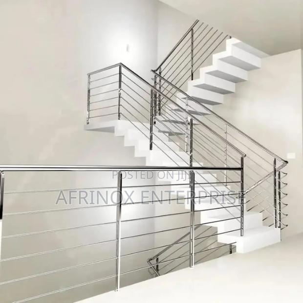 Balcony Staircase Railings Fabrication Installation. Cost Per MTR - main view