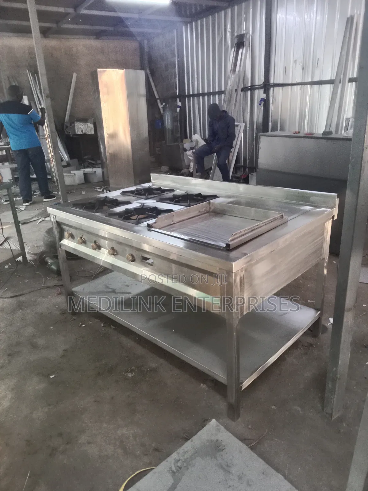 Mini Combined Cooking Rages 4-Burner -Grindles