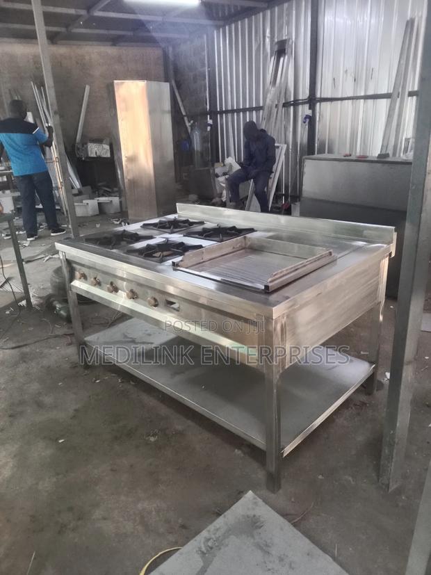 Mini Combined Cooking Rages 4-Burner -Grindles