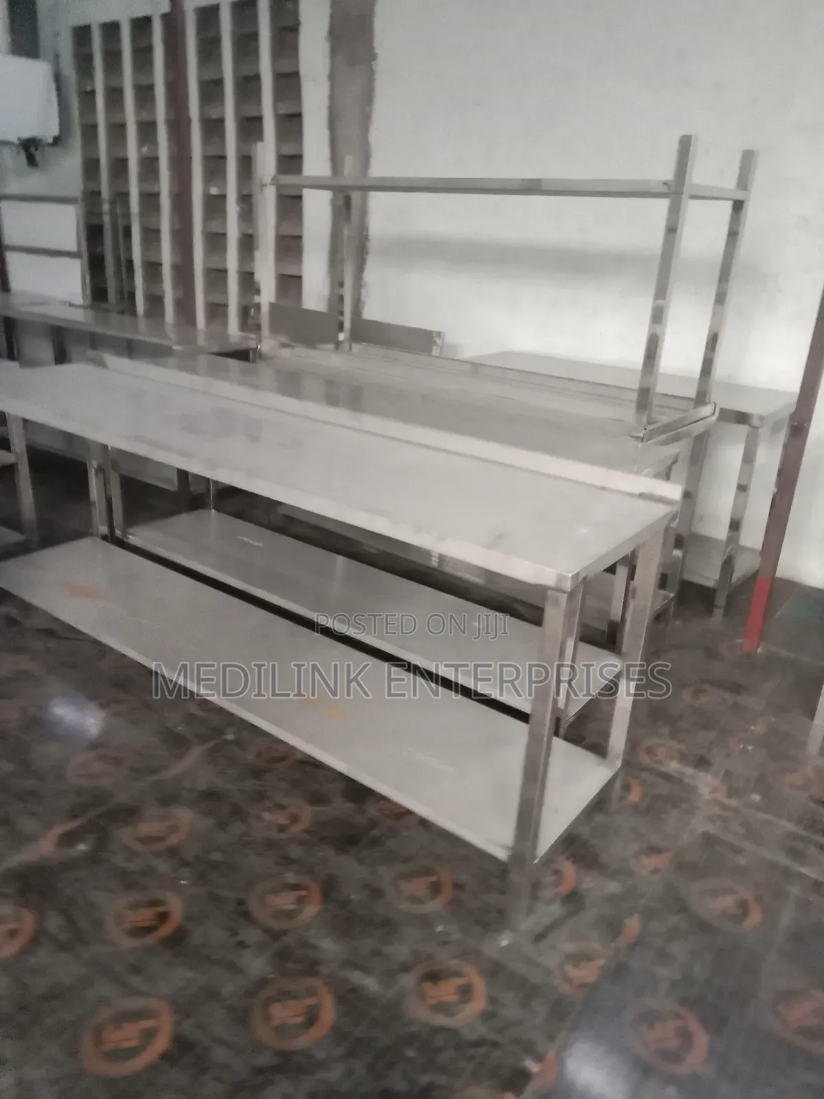 7*2 Tables Stainless Steel Commercial Kitchen