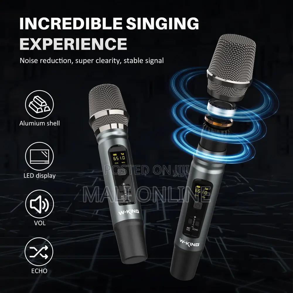 200w Bluetooth Speaker Portable Waterproof With Dual Wireless Mics