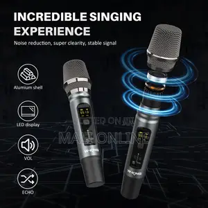 200w Bluetooth Speaker Portable Waterproof With Dual Wireless Mics