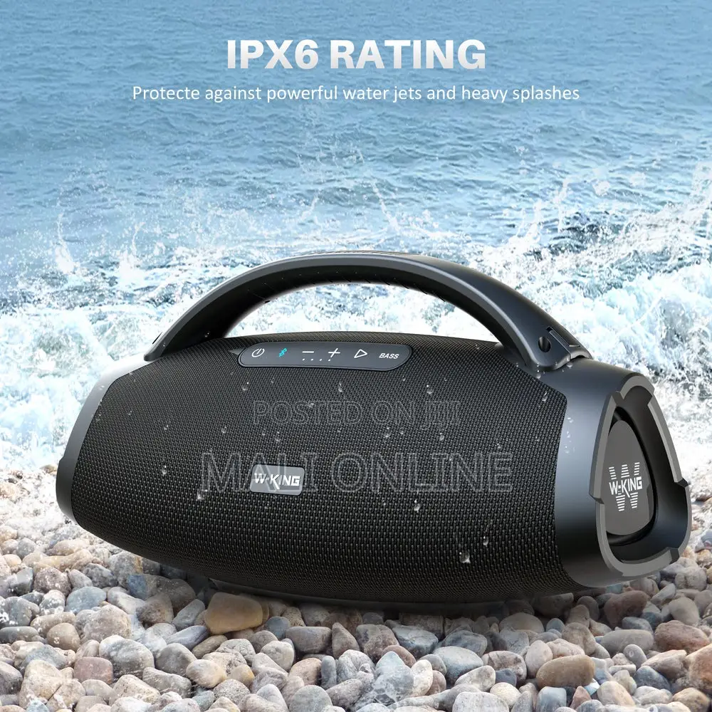 200w Bluetooth Speaker Portable Waterproof With Dual Wireless Mics