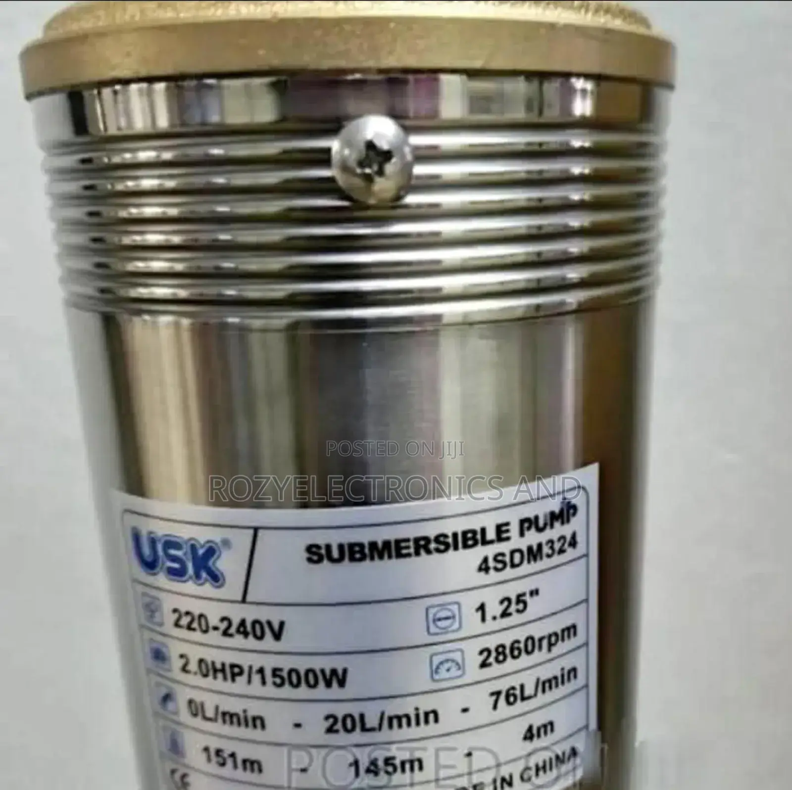 2hp Submassible Pump Usk 151 M Head