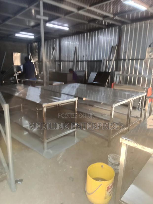 Customized Full Lenth Working Tables Stainless Steel