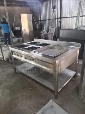 Combined Cooking Rages (4-Burner+Grindles)