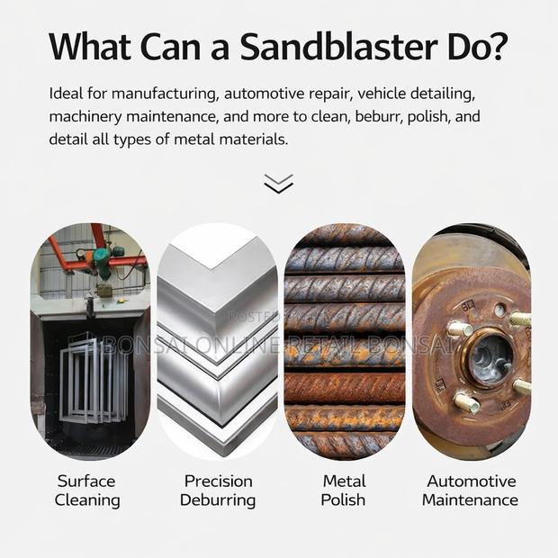 Portable Pneumatic Sandblasting Gun Handheld Air Blaster - thumbnail 3