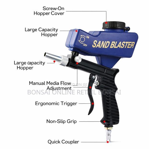 Portable Pneumatic Sandblasting Gun Handheld Air Blaster - thumbnail 5