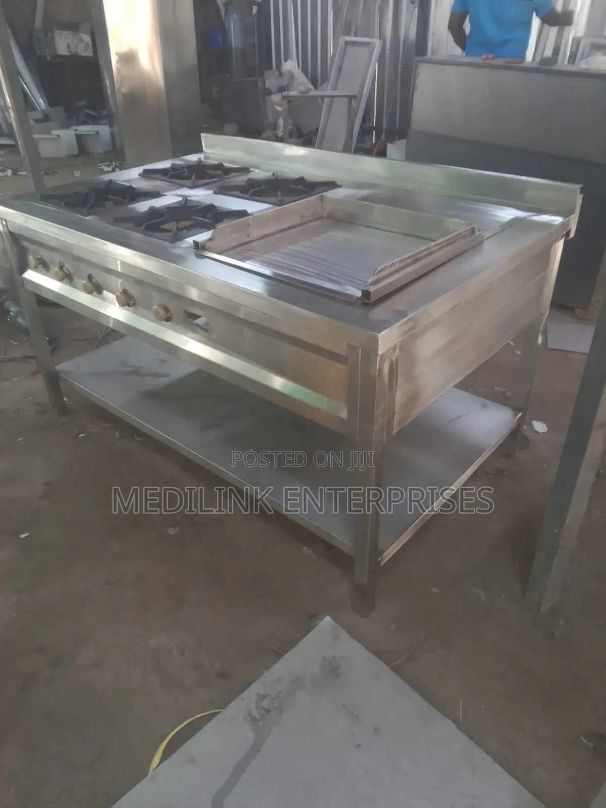 Stainless Combined Rages (4-Burner+Grindles)