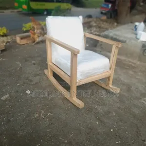 Meru Oak Vanish Upholstered Rocking Chairs