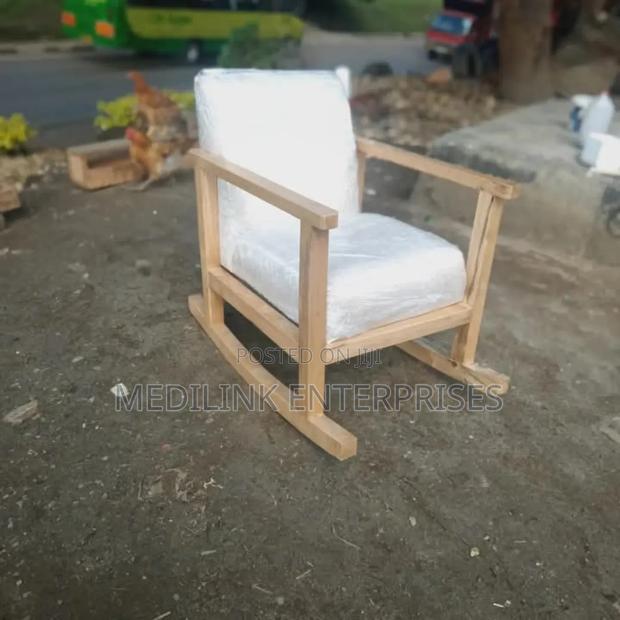 Meru Oak Vanish Upholstered Rocking Chairs