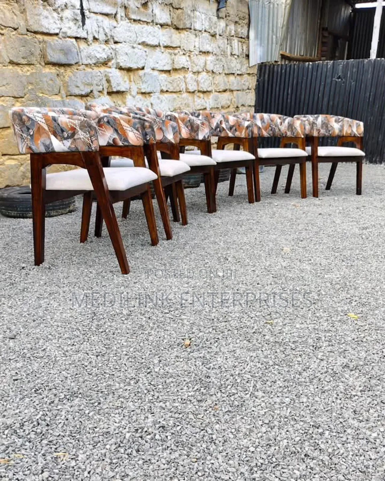 Wooden Upholstered Dining/Restaurant Chairs Only