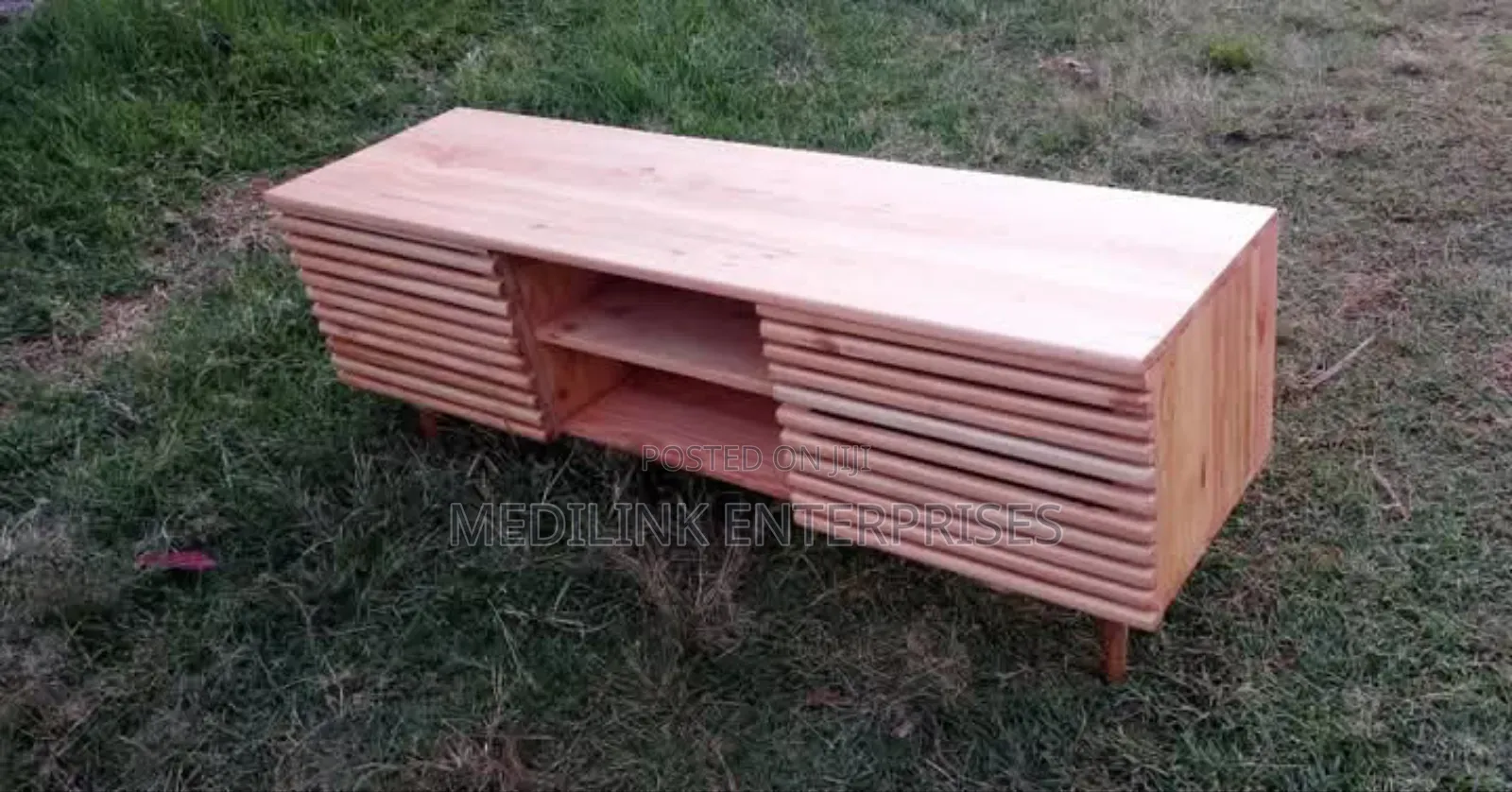 6ft Solid Tv Stand Natura Colour