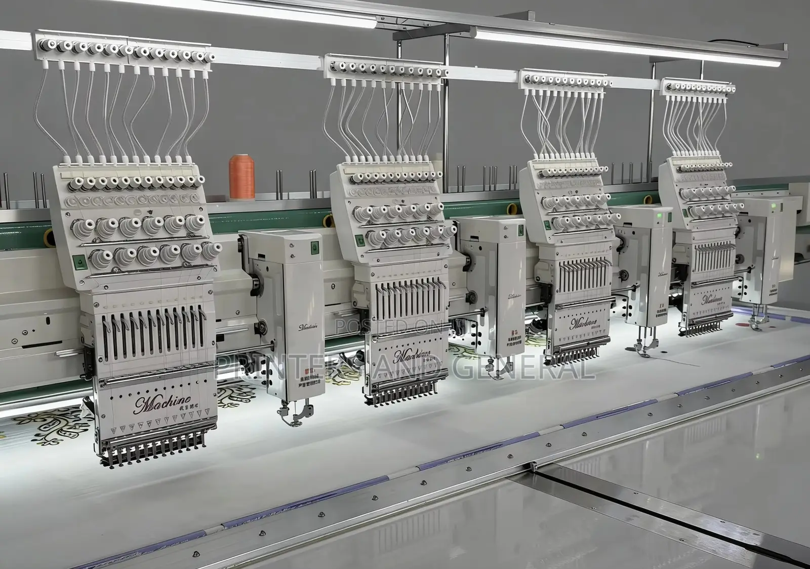 Industrial 4 Head Embroidery Machine 9 Needles