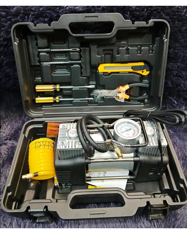 Heavy Duty Double Cylinder Air Compressor Kit