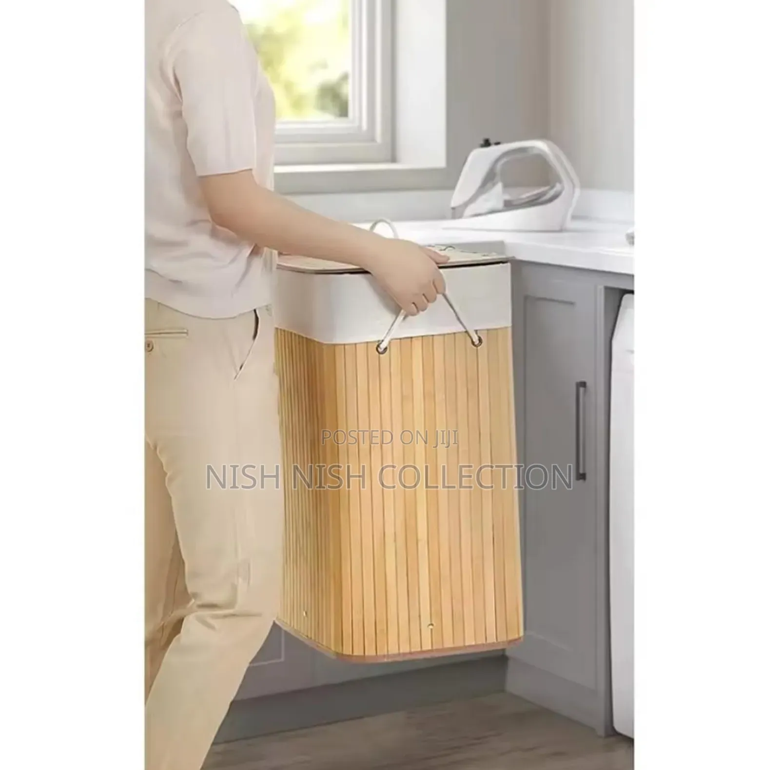 Foldable Bamboo Laundry Basket