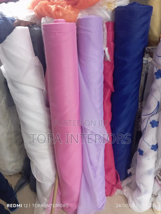 Soft Plain Coloured Light Sheers Per Metre