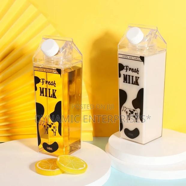 500ml Clear Milk Carton Water Bottle