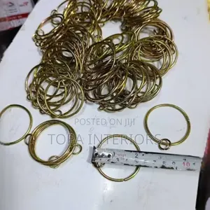 1 Inch Rod Metallic Drapery Curtain Rings for Curtain Suspension