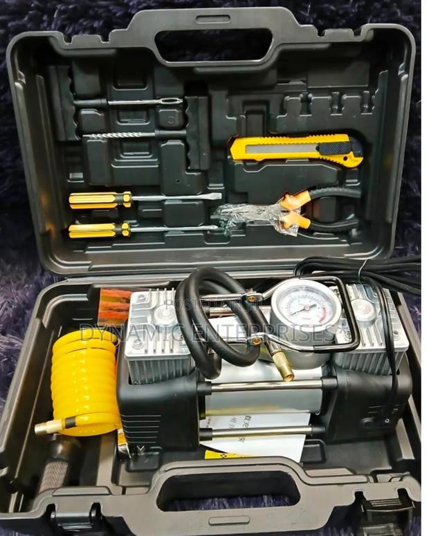 Heavy Duty Double Cylinder Air Compressor Kit - main view