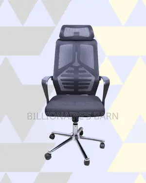 Black High-Back Chair | Posture-Friendly Build for Daily Productivity