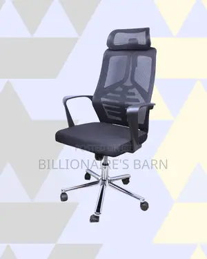 Black High-Back Chair | Posture-Friendly Build for Daily Productivity