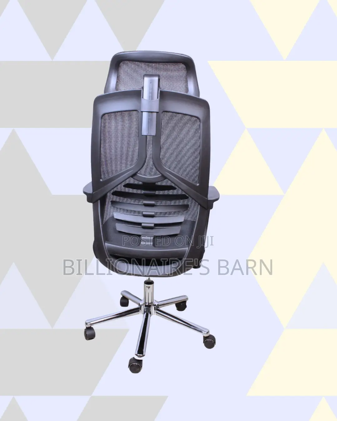 Black High-Back Chair | Posture-Friendly Build for Daily Productivity