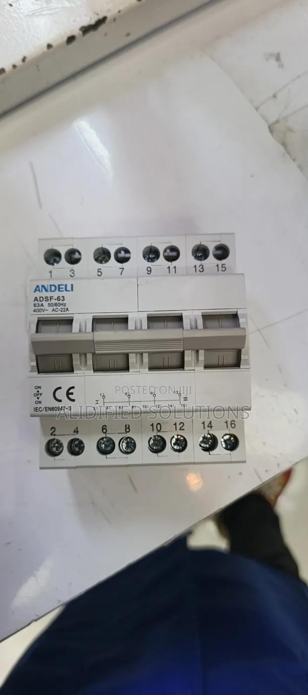 63a 4pole Din Rail Change Over Switch - thumbnail 3