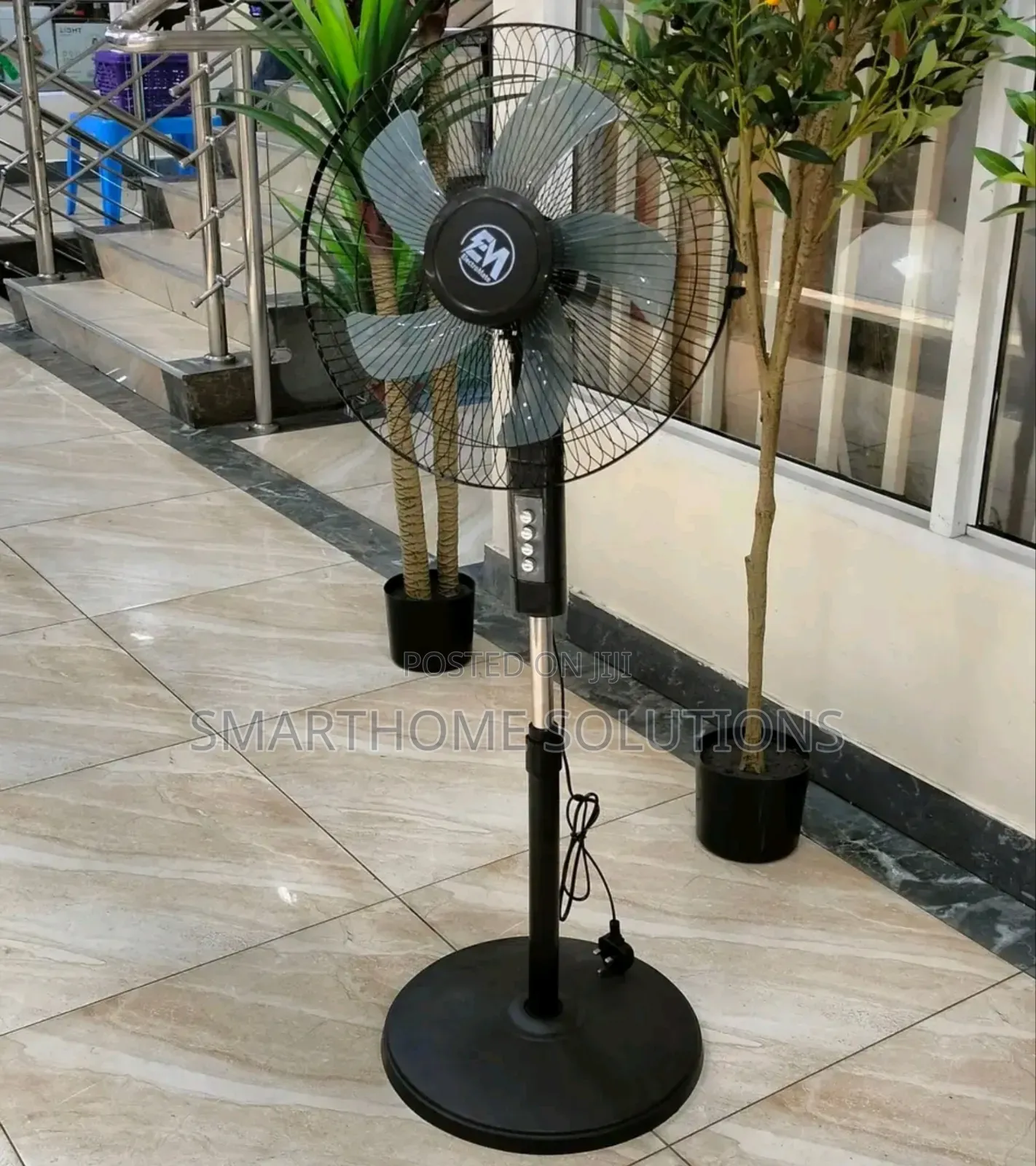 Black 16 Inches Electromate Electromate Standing Fans
