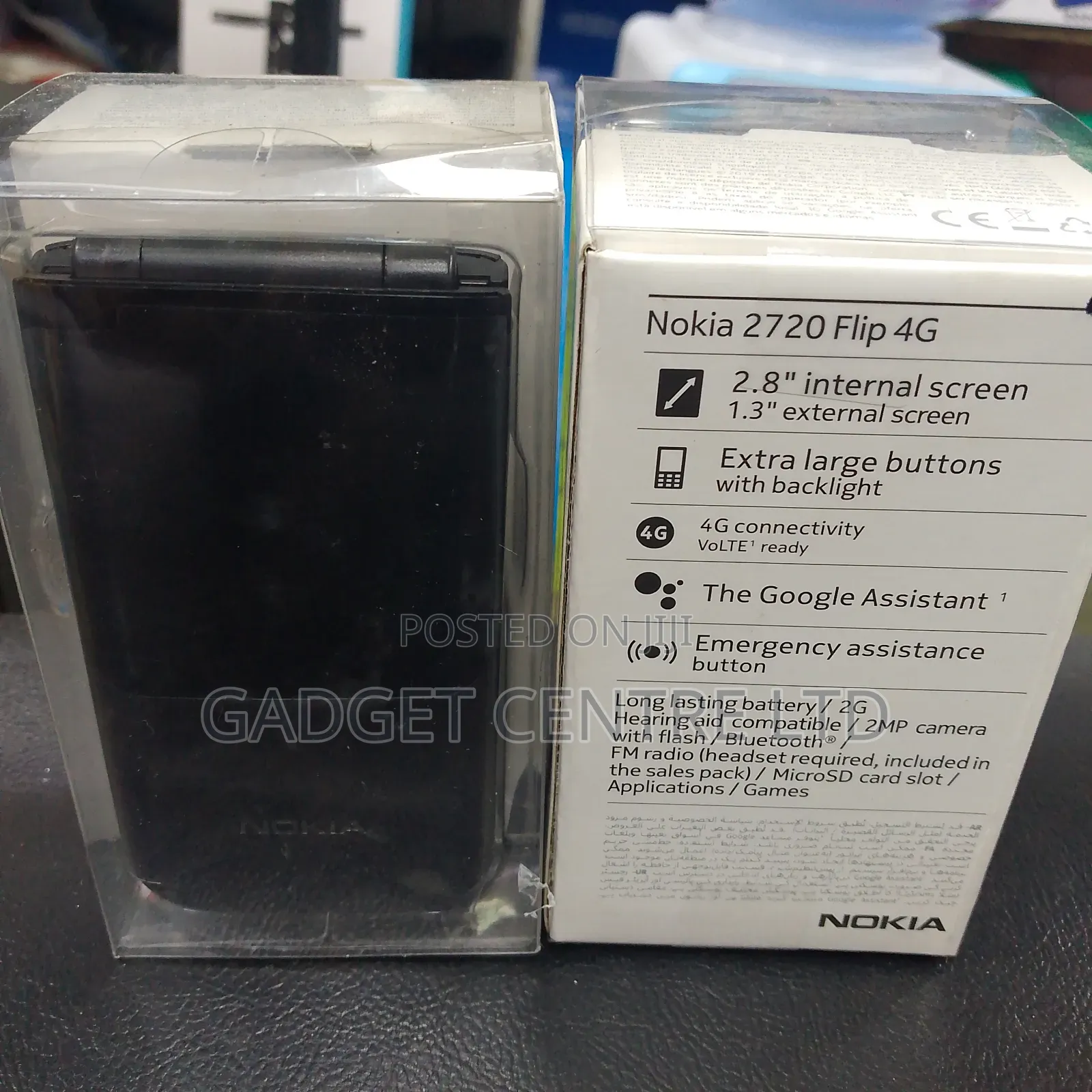 New Nokia 2720 Flip 512 GB Black