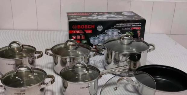 12pc Bosch German-Made Nonstick Cookware Set – Durable Easy Clean