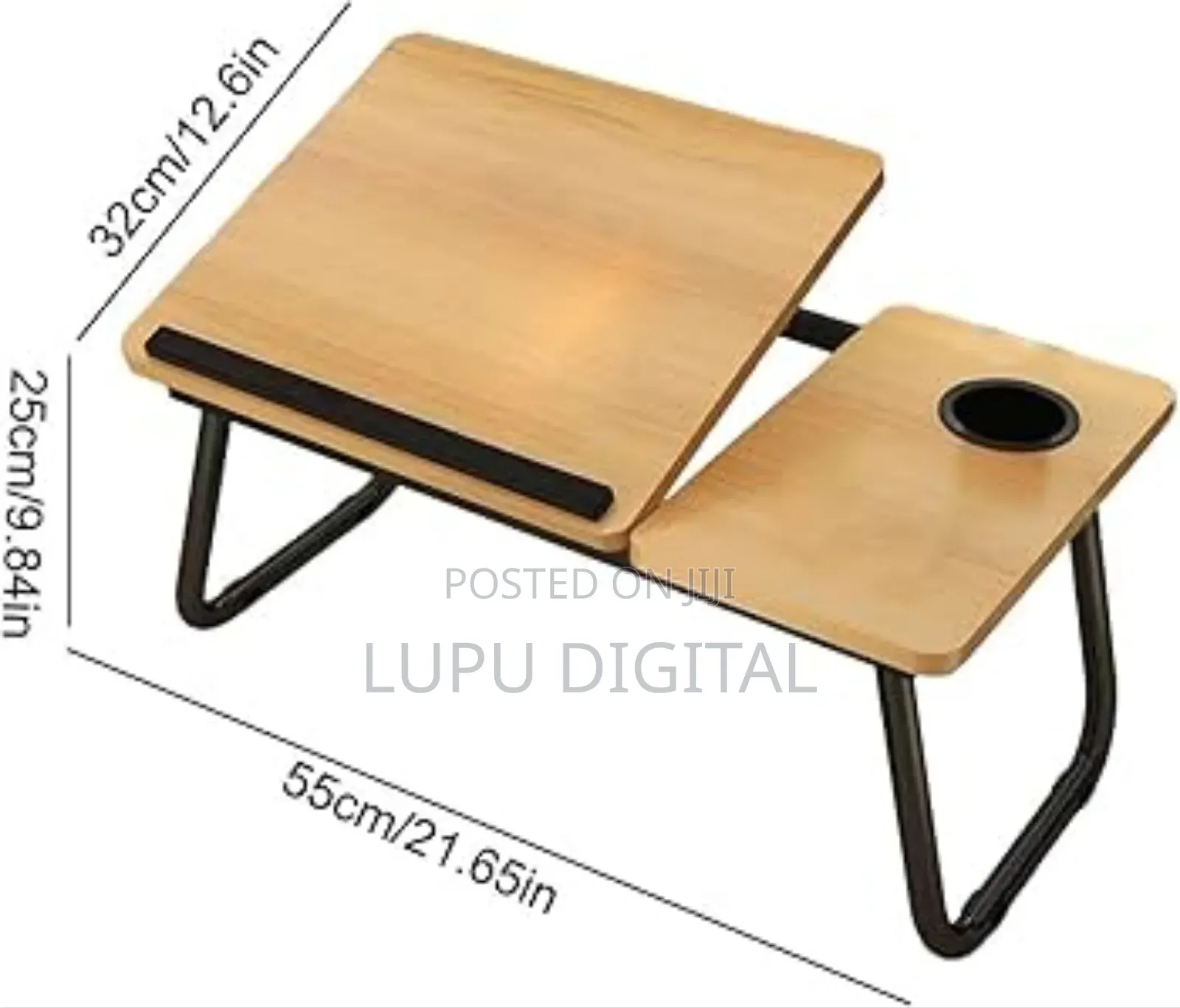 Wooden Profile 5 Levels Adjustable Angle Foldable Study Table