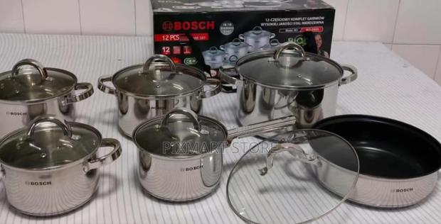 Premium 12-Piece Bosch Nonstick Cookware – German Crafted Quality