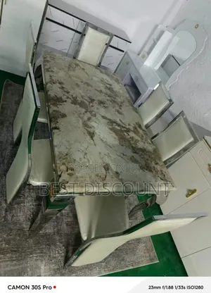 Marble Dining Table ,6 Chairs