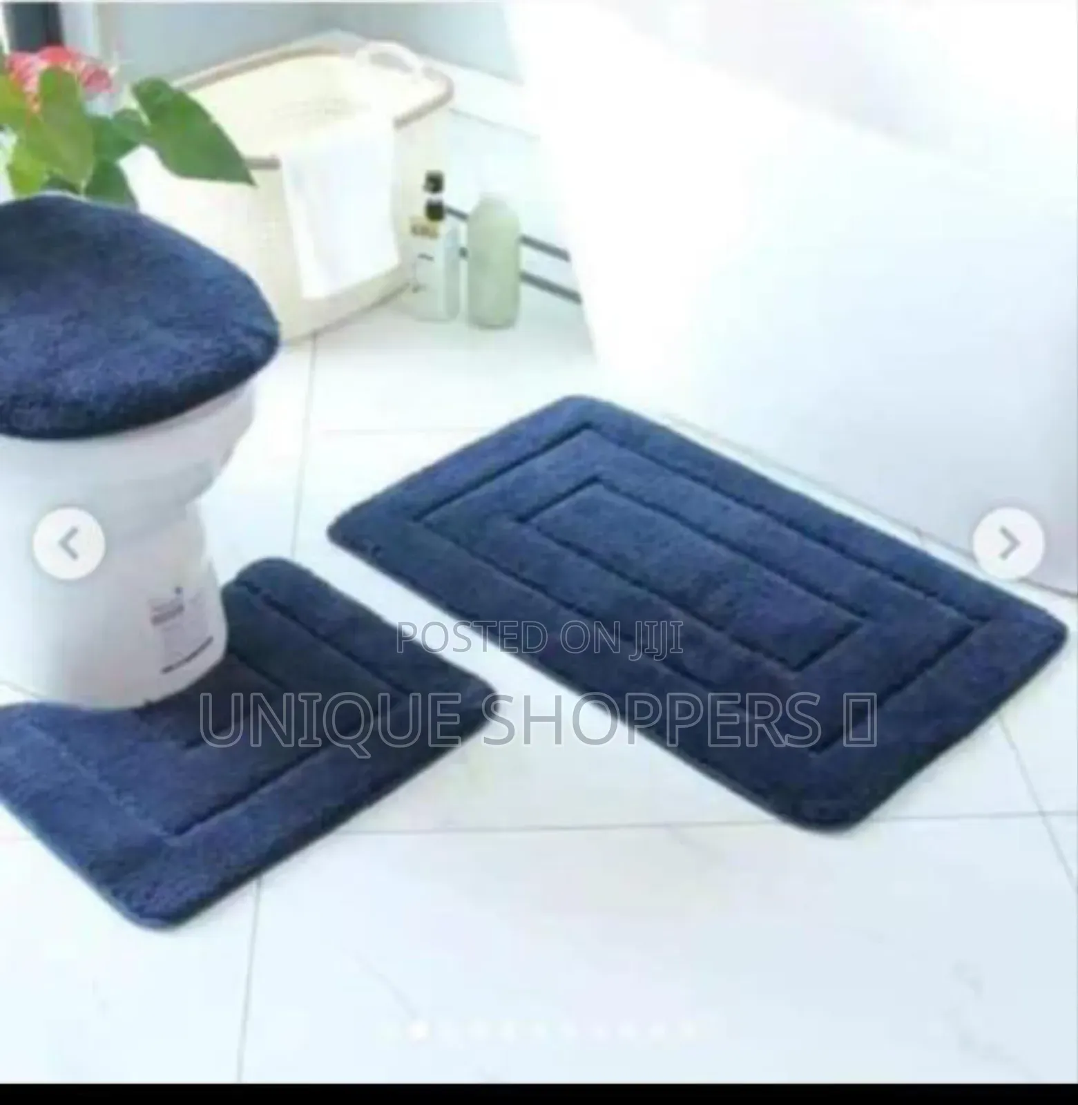 3* PCS *Flocking* *Toilet* Set Mats