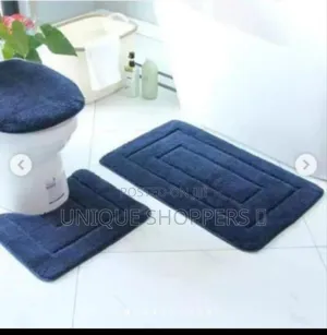 3* PCS *Flocking* *Toilet* Set Mats