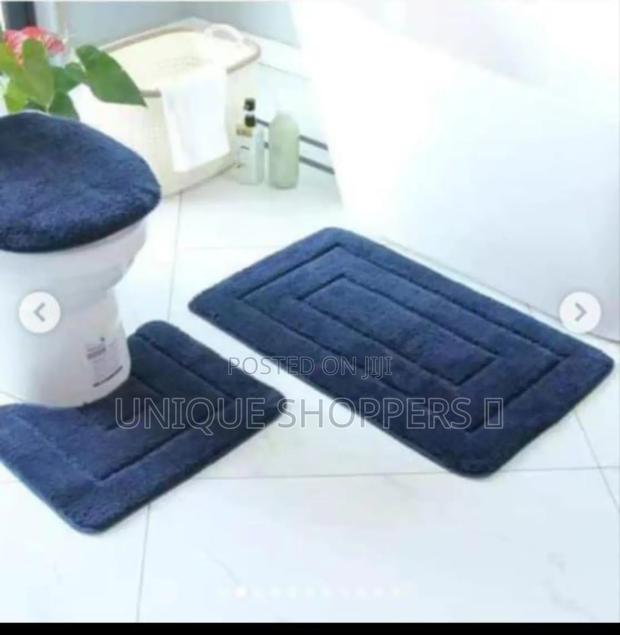 3* PCS *Flocking* *Toilet* Set Mats - main view