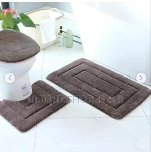 3* PCS *Flocking* *Toilet* Set Mats