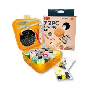 Portable 72-Piece Sewing Kit With Case – Travel, Home School CBC