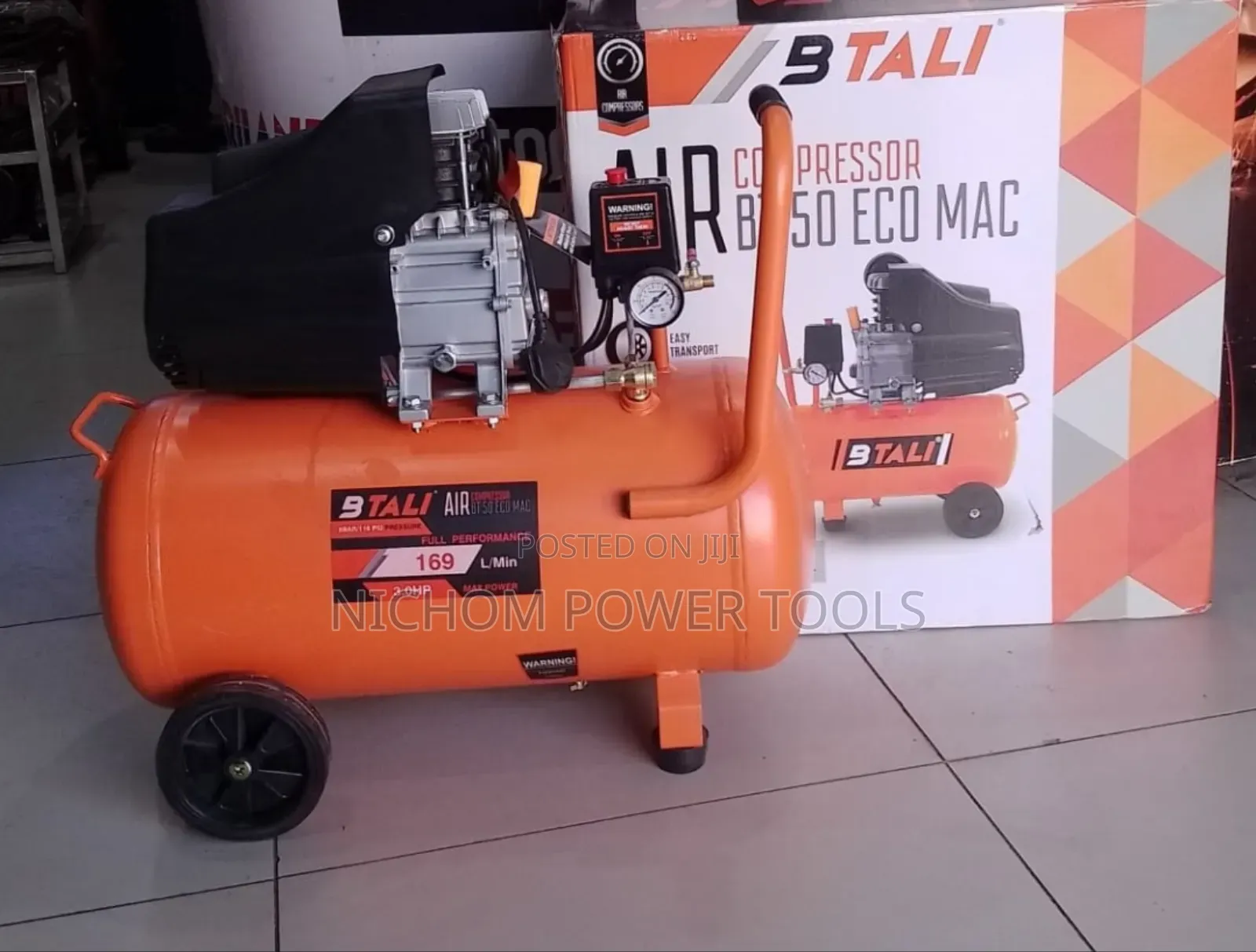 Btali 50ltrs Air Compressor/3hp Electric Air Compressor