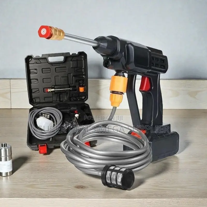 Cordless Rechargeable Portable Car Washer Gun With 3 in 1 Jet Spray