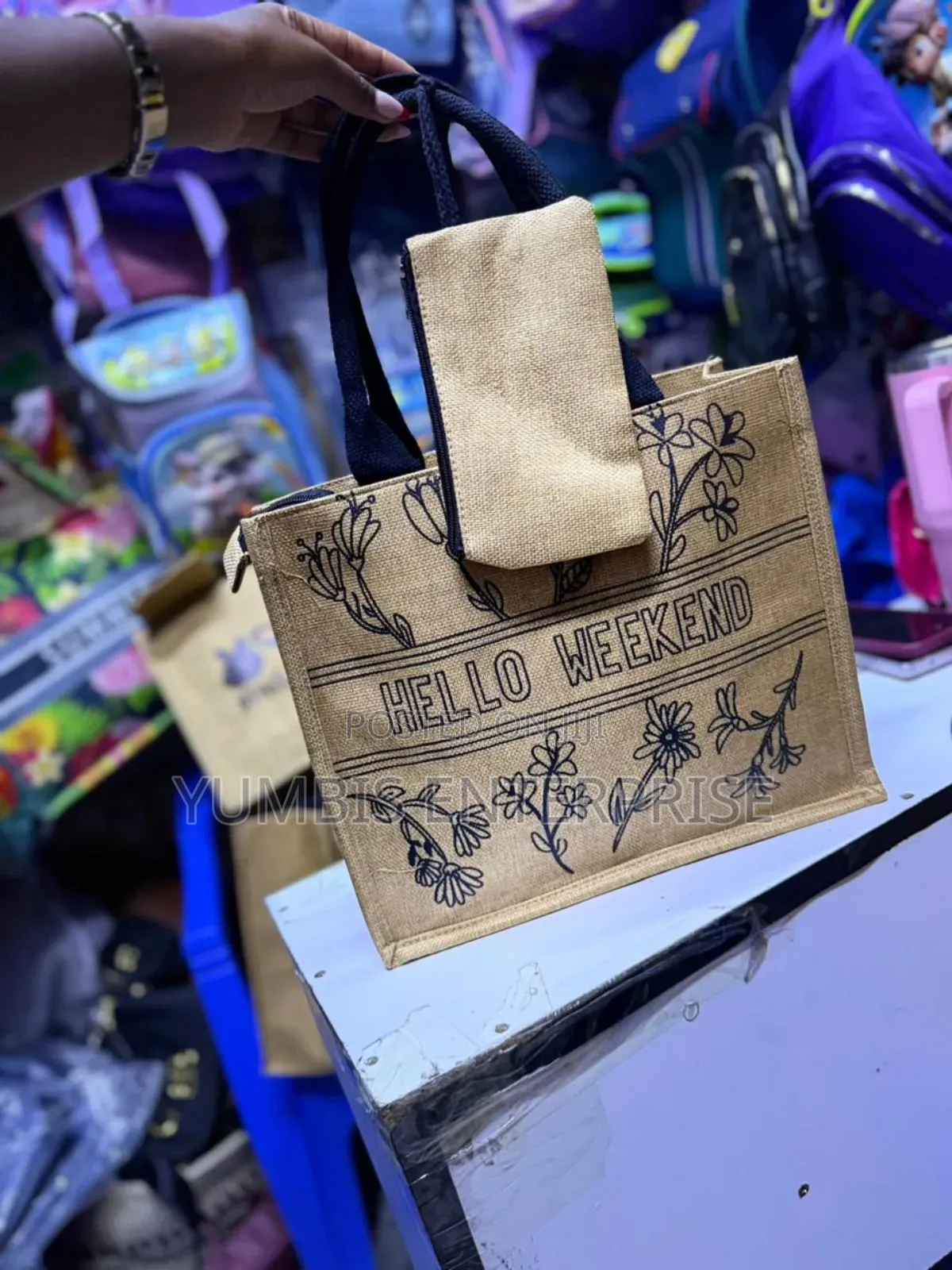 Jute Bags With Zip Has an Extra Porch at 550