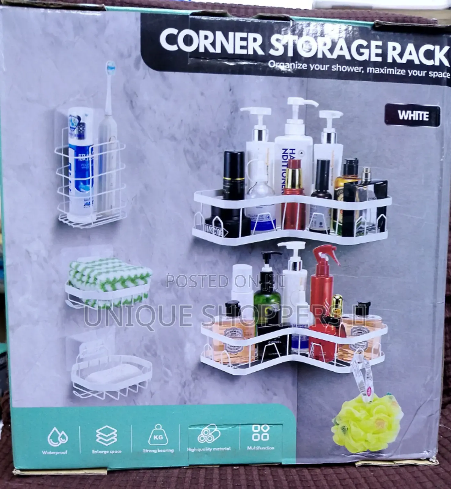 5 Piece Corner Racks
Colours White and Black.