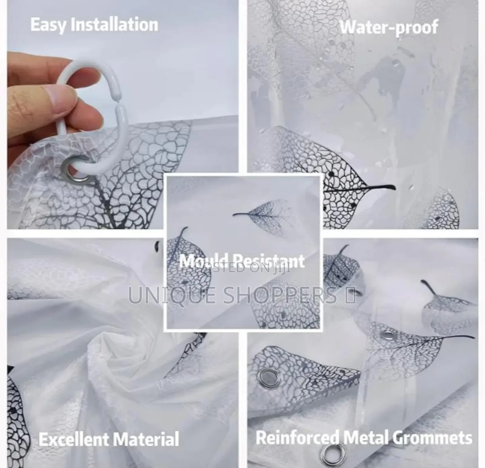 Floral Shower Curtains Size 180*200cm